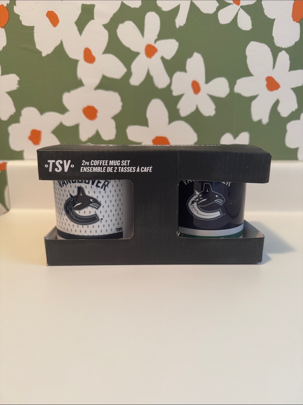 NHL Vancouver Canucks 2-Piece Mug Set - White & Navy